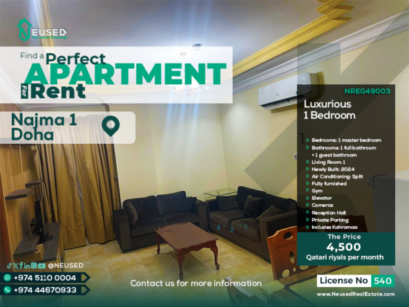 Appartment for rent in Najma 1 Qatar